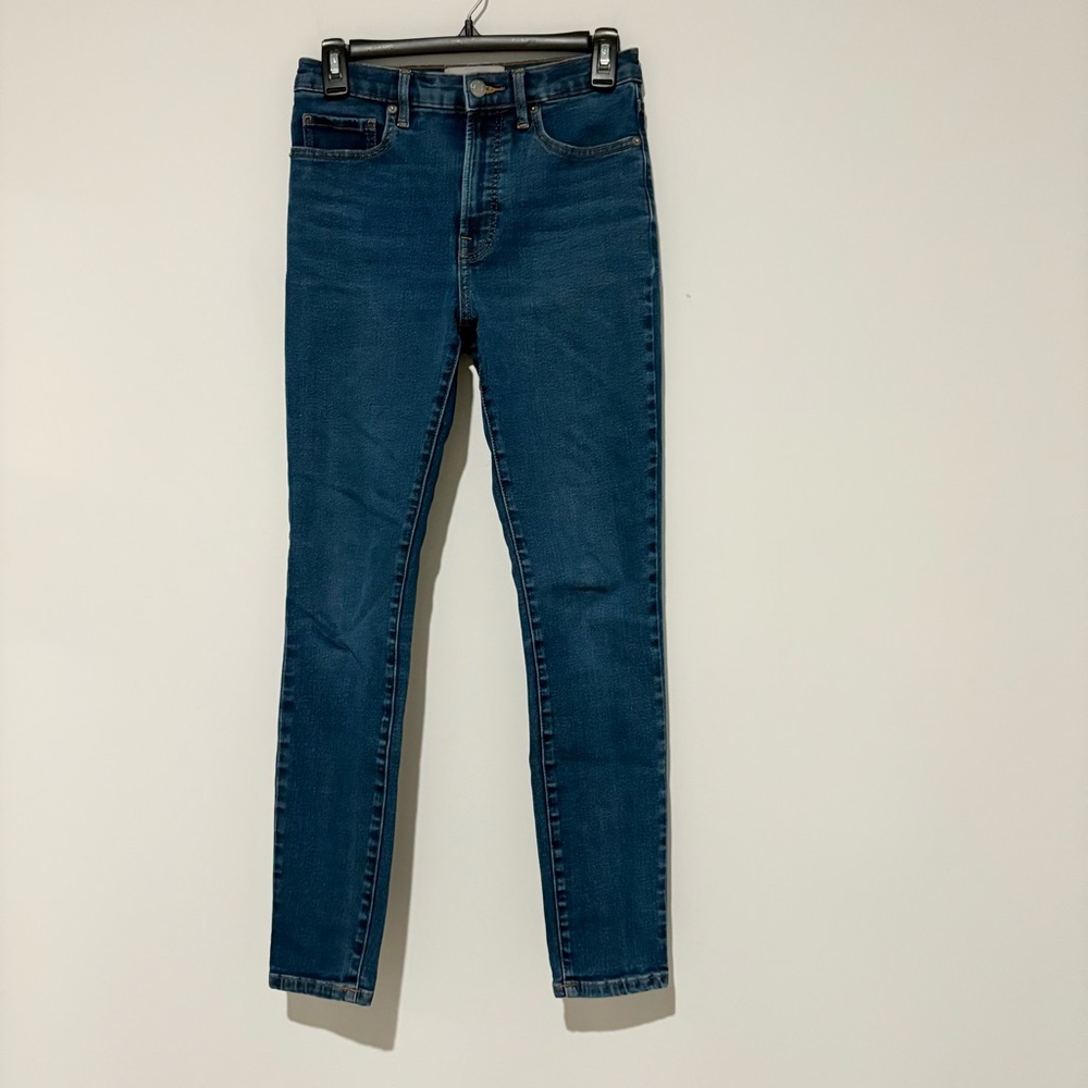 Everlane High Rise RN# 139393 Skinny Blue‎ Jeans Size 26